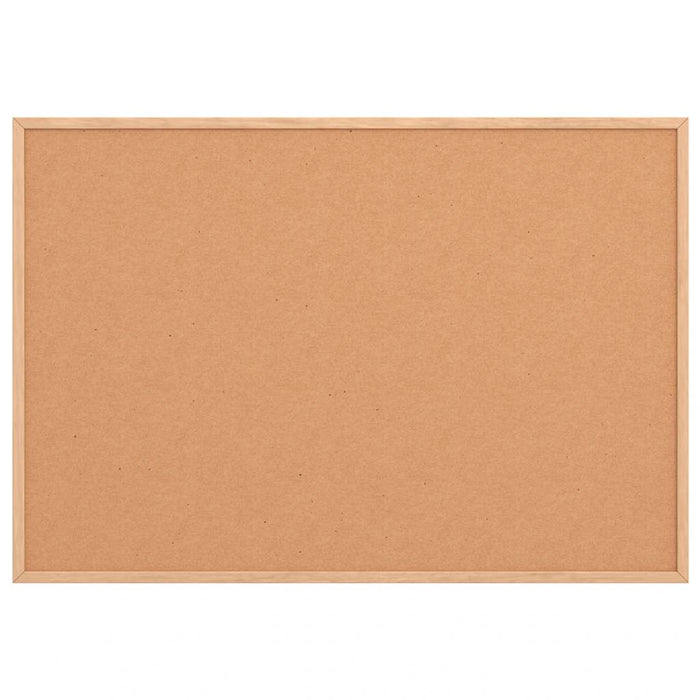 vidaXL Tavola in Sughero con Cornice Legno Massello di Pino 80x55 cm