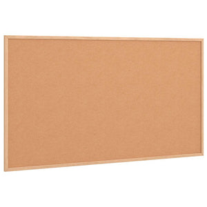 Bacheca in sughero con cornice in legno massello di pino 100x55 cm 4017421