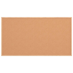 vidaXL Tavola in Sughero con Cornice Legno Massello di Pino 100x55 cm