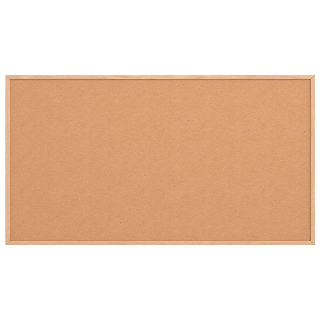 Bacheca in sughero con cornice in legno massello di pino 100x55 cm 4017421