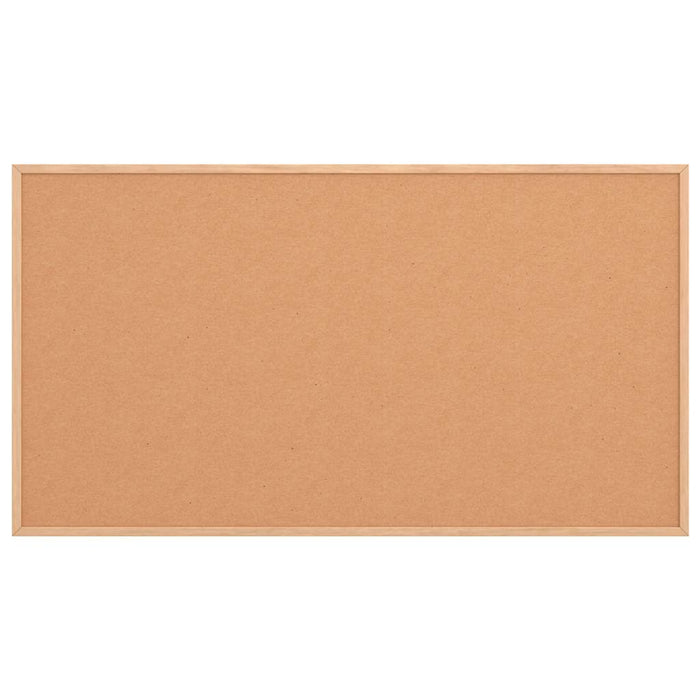 Bacheca in sughero con cornice in legno massello di pino 100x55 cm 4017421