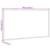 Bacheca in sughero con cornice in legno massello di pino 100x55 cm 4017421