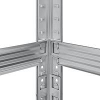 Ripiano per Pneumatici a 3 Strati Argento 110x40x200 cm Acciaio 4016970