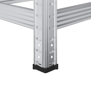 Ripiano per Pneumatici a 3 Strati Argento 110x40x200 cm Acciaio 4016970