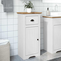 Mobile da Bagno BODO Bianco e Marrone 44x30x90 cm 4016858
