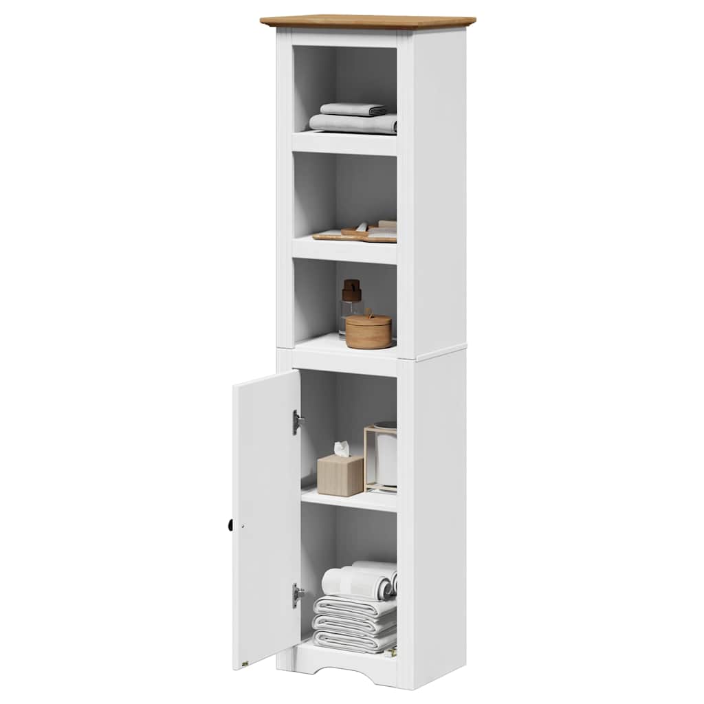 Mobile da Bagno BODO Bianco e Marrone 44x30x160 cm 4016861