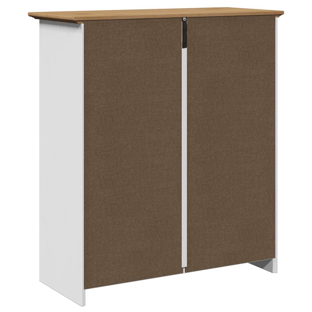 vidaXL Armadio da Ingresso BODO Bianco e Marrone 80x35x90 cm