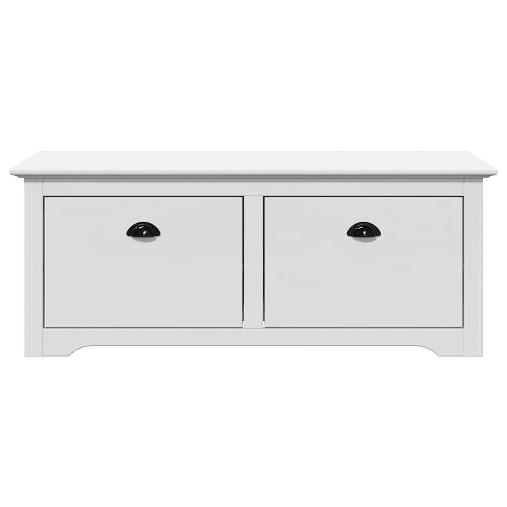 Panca da Ingresso BODO Bianca 114x40x45 cm