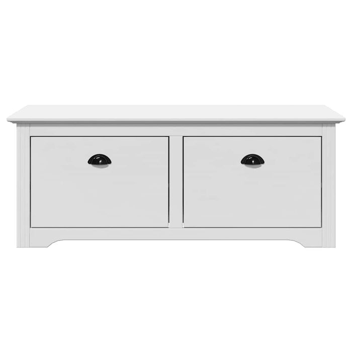 Panca da Ingresso BODO Bianca 114x40x45 cm