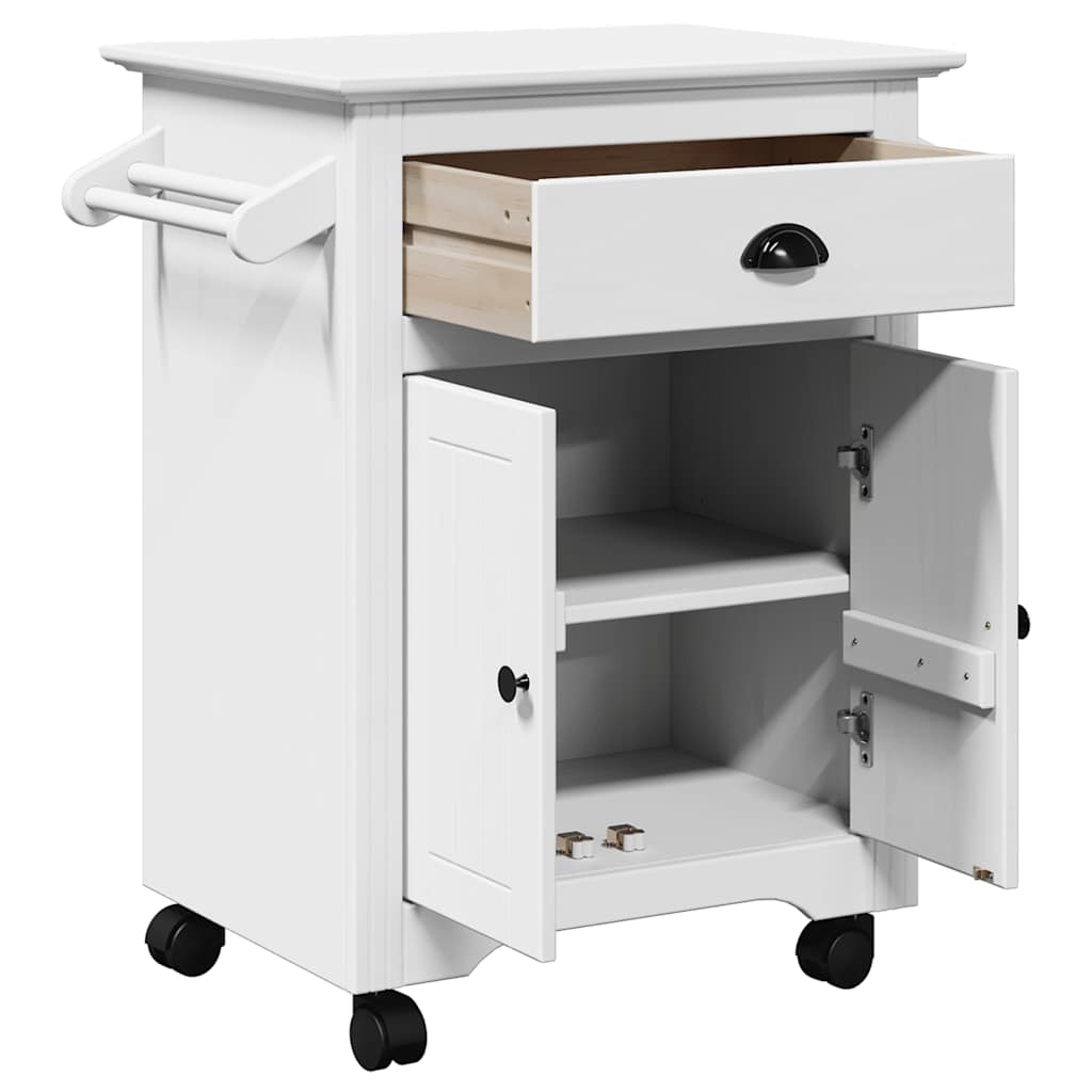 Carrello da Cucina-Scaffale per Cucina BODO Bianco 72x45x80 cm