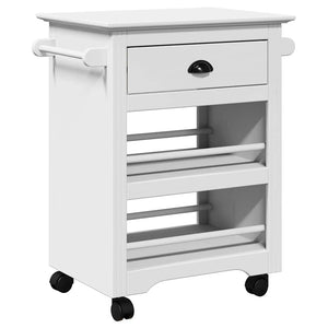 vidaXL Carrello da Cucina BODO Bianco 67,5x45x80 cm