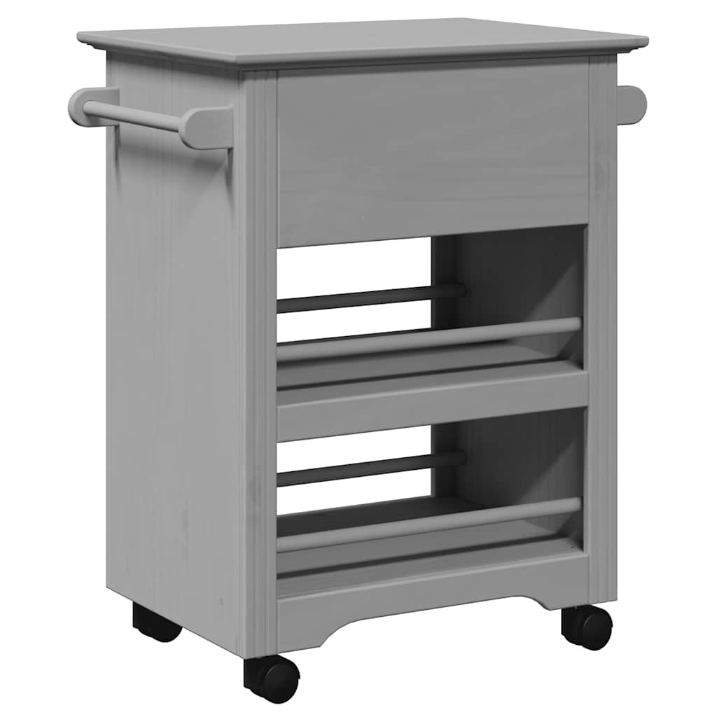 Carrello da Cucina-Scaffale per Cucina BODO Grigio 67,5x45x80 cm