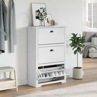 Scarpiera BODO Bianca 80x35x118 cm 4016881