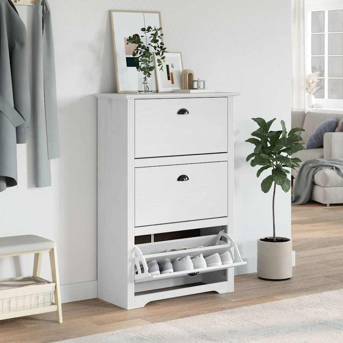 Scarpiera BODO Bianca 80x35x118 cm