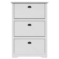 Scarpiera BODO Bianca 80x35x118 cm 4016881