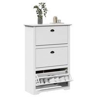 Scarpiera BODO Bianca 80x35x118 cm 4016881