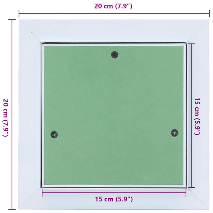 Pannello di accesso Bianco 20 x 20 cm Alluminio e Cartongesso 4018449
