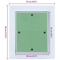 Pannello di accesso Bianco 25 x 30 cm Alluminio e Cartongesso 4018452