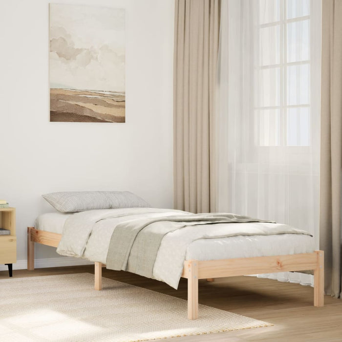 Letto Extra Lungo senza Materasso 180x200 cm in Legno di Pino 852400