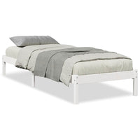 vidaXL Letto Extra Lungo senza Materasso Bianco 100x210 cm in Pino