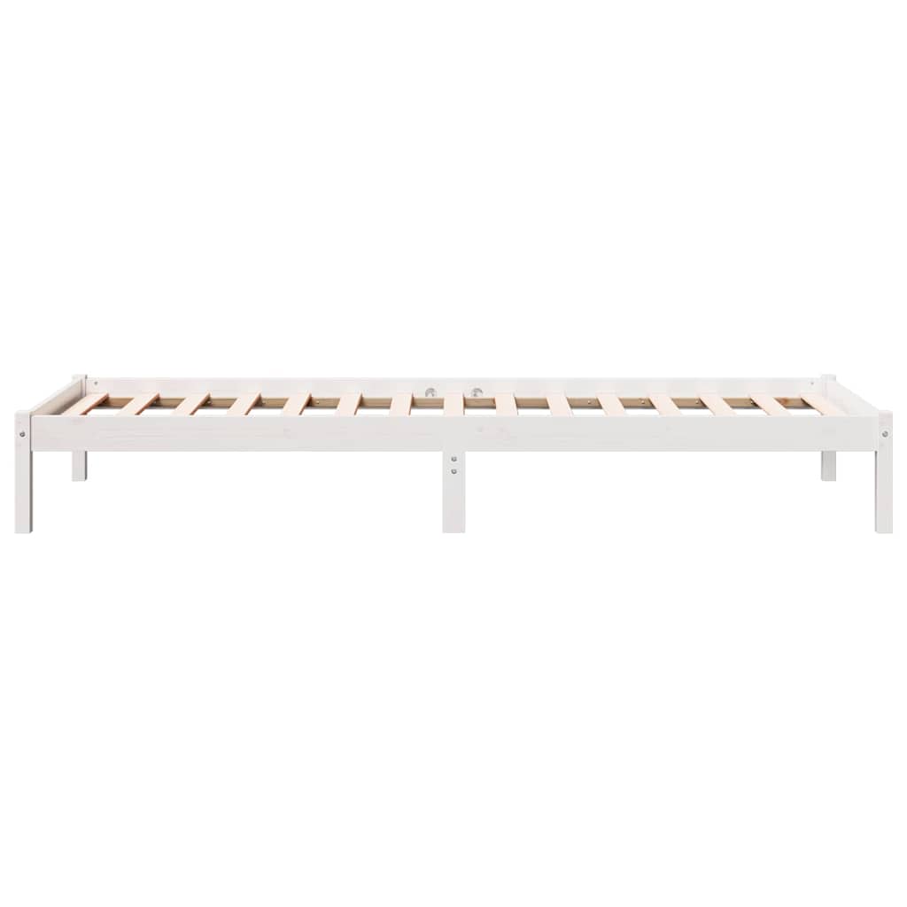 vidaXL Letto Extra Lungo senza Materasso Bianco 100x210 cm in Pino