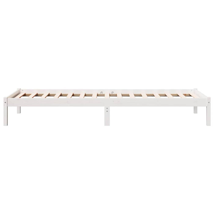 vidaXL Letto Extra Lungo senza Materasso Bianco 100x210 cm in Pino