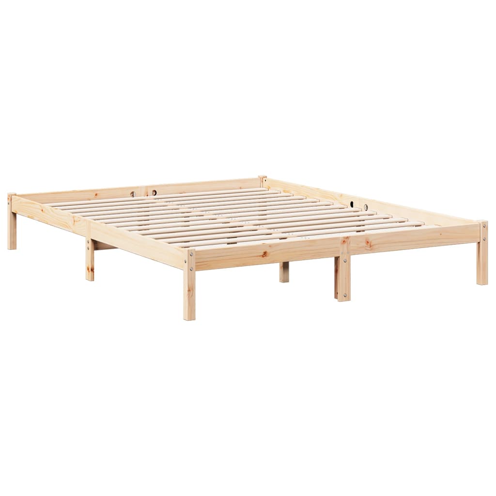 vidaXL Letto Extra Lungo senza Materasso 140x210 cm in Legno di Pino