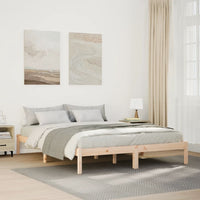 vidaXL Letto Extra Lungo senza Materasso 140x210 cm in Legno di Pino