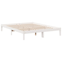 vidaXL Letto Extra Lungo senza Materasso Bianco 180x200 cm in Pino