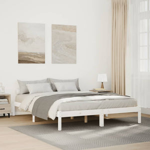 vidaXL Letto Extra Lungo senza Materasso Bianco 180x200 cm in Pino
