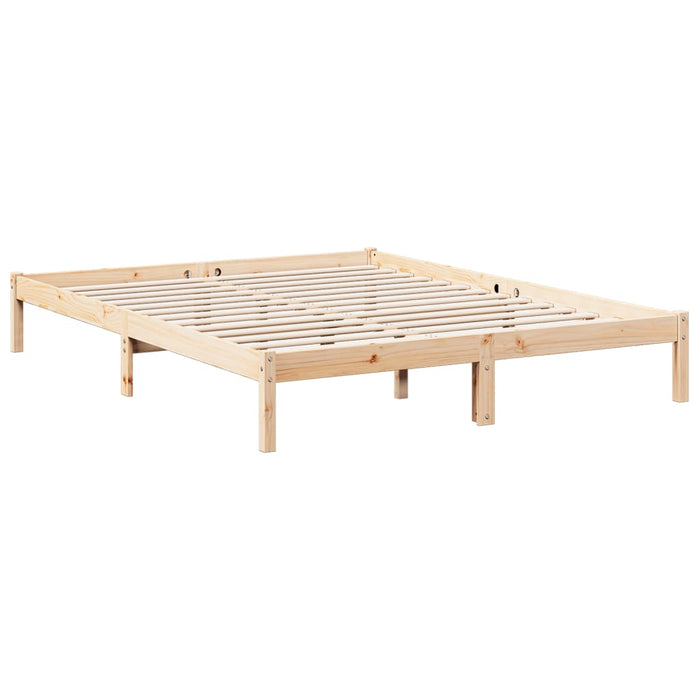 Letto Extra Lungo senza Materasso 160x210 cm in Legno di Pino 852408