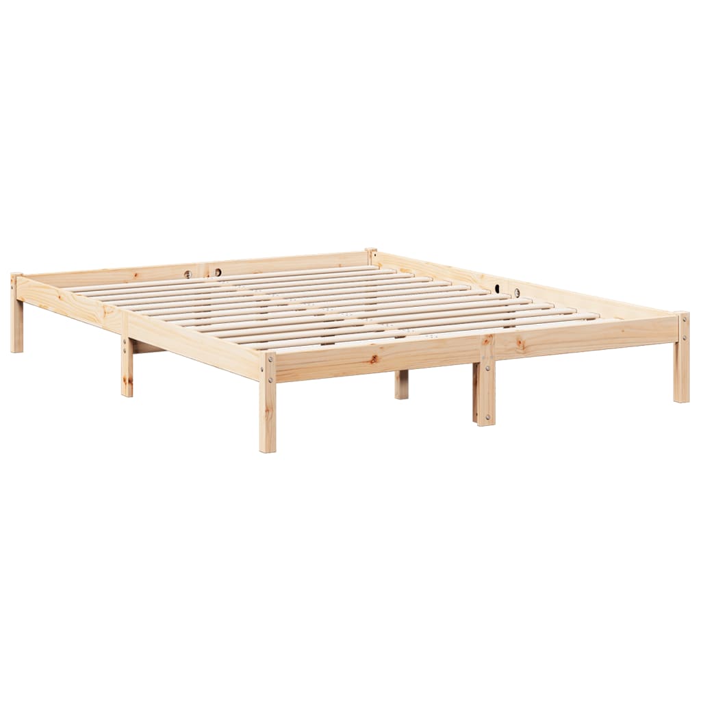 Letto Extra Lungo senza Materasso 160x210 cm in Legno di Pino 852408