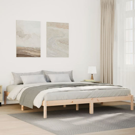 vidaXL Letto Extra Lungo senza Materasso 180x210 cm in Legno di Pino