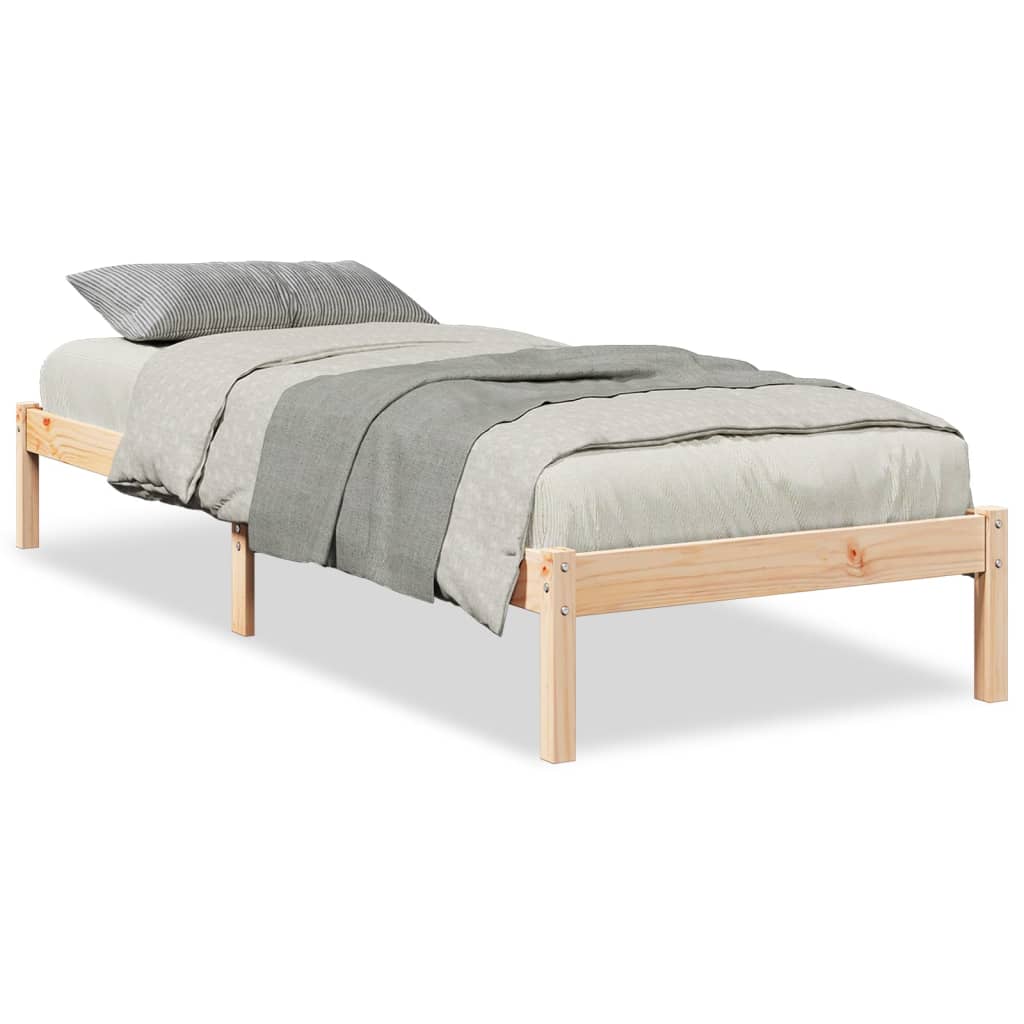 Letto Extra Lungo senza Materasso 100x220 cm in Legno di Pino 852418