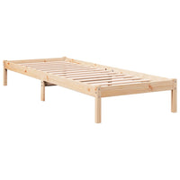 Letto Extra Lungo senza Materasso 100x220 cm in Legno di Pino 852418