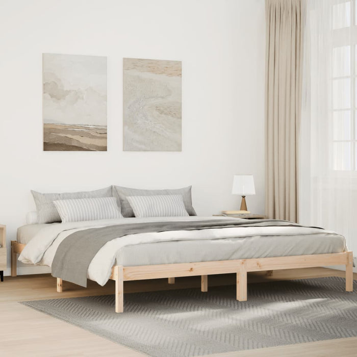 vidaXL Letto Extra Lungo senza Materasso 180x220 cm in Legno di Pino
