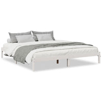 vidaXL Letto Extra Lungo senza Materasso Bianco 180x220 cm in Pino