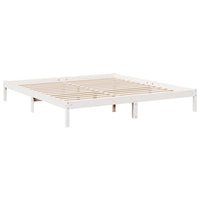 vidaXL Letto Extra Lungo senza Materasso Bianco 180x220 cm in Pino