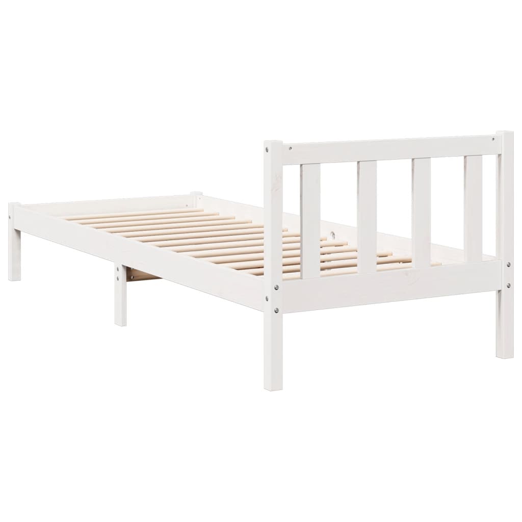 Letto Extra Lungo senza Materasso 80x200 cm in Legno di Pino 852429