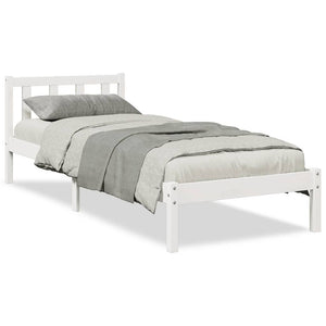 vidaXL Letto Extra Lungo senza Materasso Bianco 90x210 cm in Pino