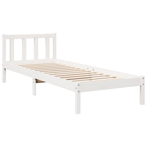 vidaXL Letto Extra Lungo senza Materasso Bianco 90x210 cm in Pino