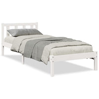 vidaXL Letto Extra Lungo senza Materasso Bianco 100x210 cm in Pino