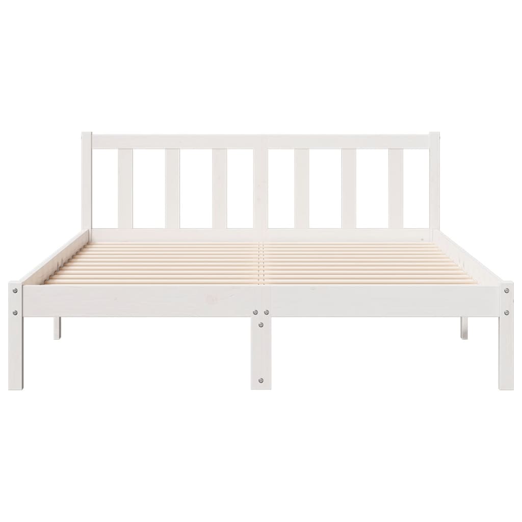 Letto Extra Lungo senza Materasso 160x210 cm in Legno di Pino 852437