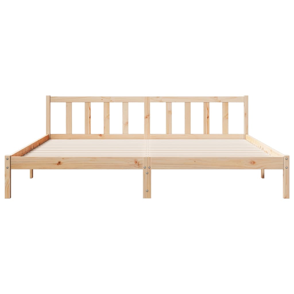 Letto Extra Lungo senza Materasso 180x210 cm in Legno di Pino 852438