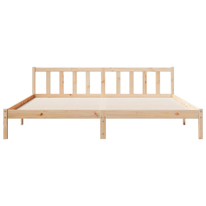 Letto Extra Lungo senza Materasso 180x210 cm in Legno di Pino 852438