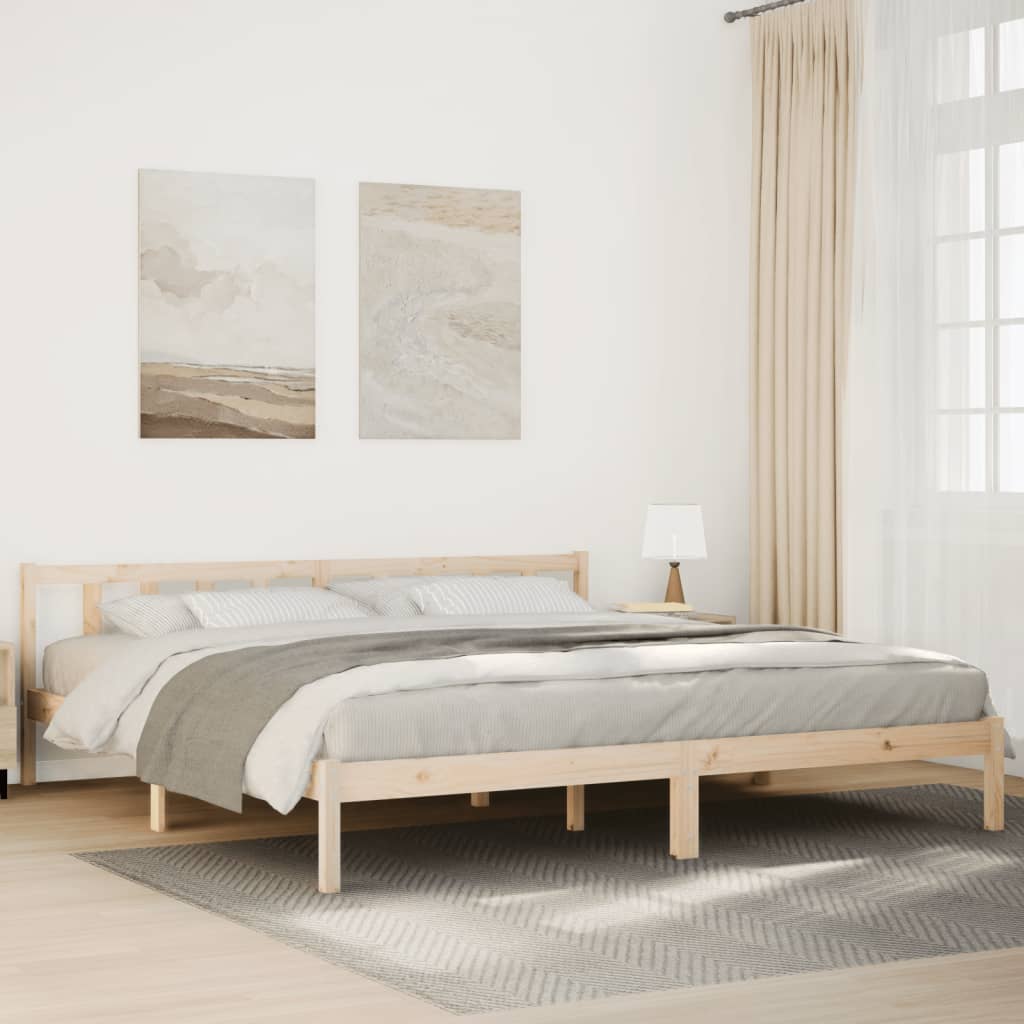 vidaXL Letto Extra Lungo senza Materasso 180x210 cm in Legno di Pino