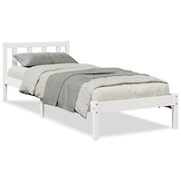 vidaXL Letto Extra Lungo senza Materasso Bianco 100x220 cm in Pino