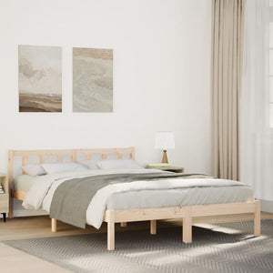 Letto Extra Lungo senza Materasso 160x220 cm in Legno di Pino 852450