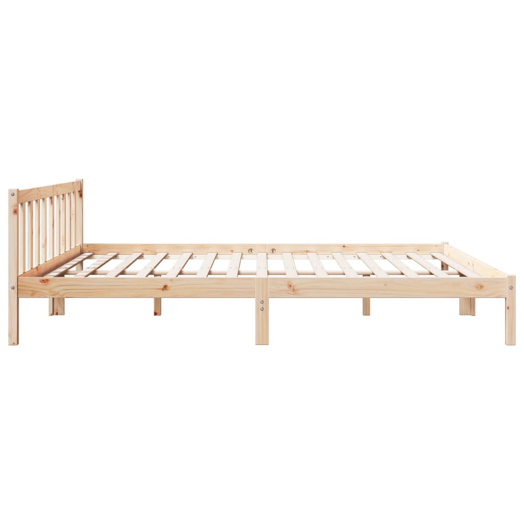 vidaXL Letto Extra Lungo senza Materasso 180x220 cm in Legno di Pino