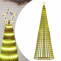 vidaXL Albero di Natale a LED 475 LED Bianco Caldo 247 cm